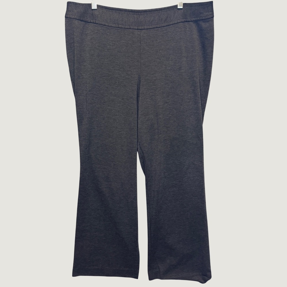 2278 | Lane Bryant Stretch Dress Pants Charcoal Gray Women 14/16 Bootcut Flare
